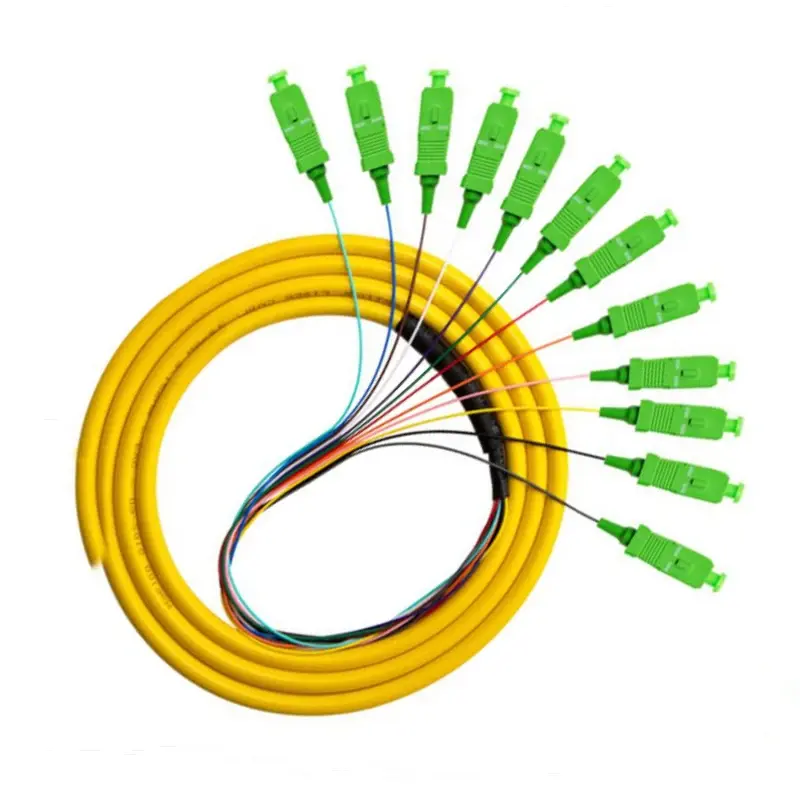 Заводская цена, волоконный Перемычка SC APC SM SX 0,9 мм желтый 1 м 5 м 10 м 20 м волоконный патч-корд ВОЛОКОННЫЙ Пигтейл