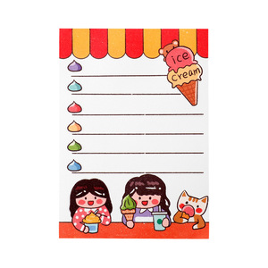 LABON定制可爱卡通生日格斗女孩系列信息记事本全彩印刷备忘录文具 - Product Image 5