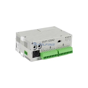 DVP12SA211R PLC DC expandible de 24V con 8 entradas digitales y 4 salidas de relé para uso industrial
