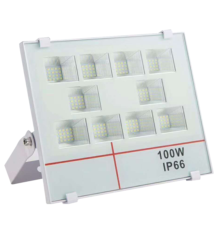 中国制造商新设计 IP66 户外铝白色 LED 泛光灯