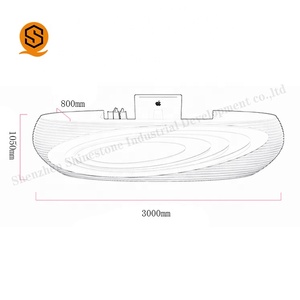 最新设计流行定制接待柜台办公楼酒店医院前台前台 - Product Image 5