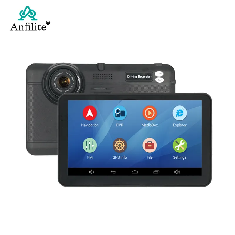 7 pollici Android GPS di Navigazione con dash cam MT8127 Quad-core navigatore gps PER AUTO/Europa Spagna Francia regno Unito mappa