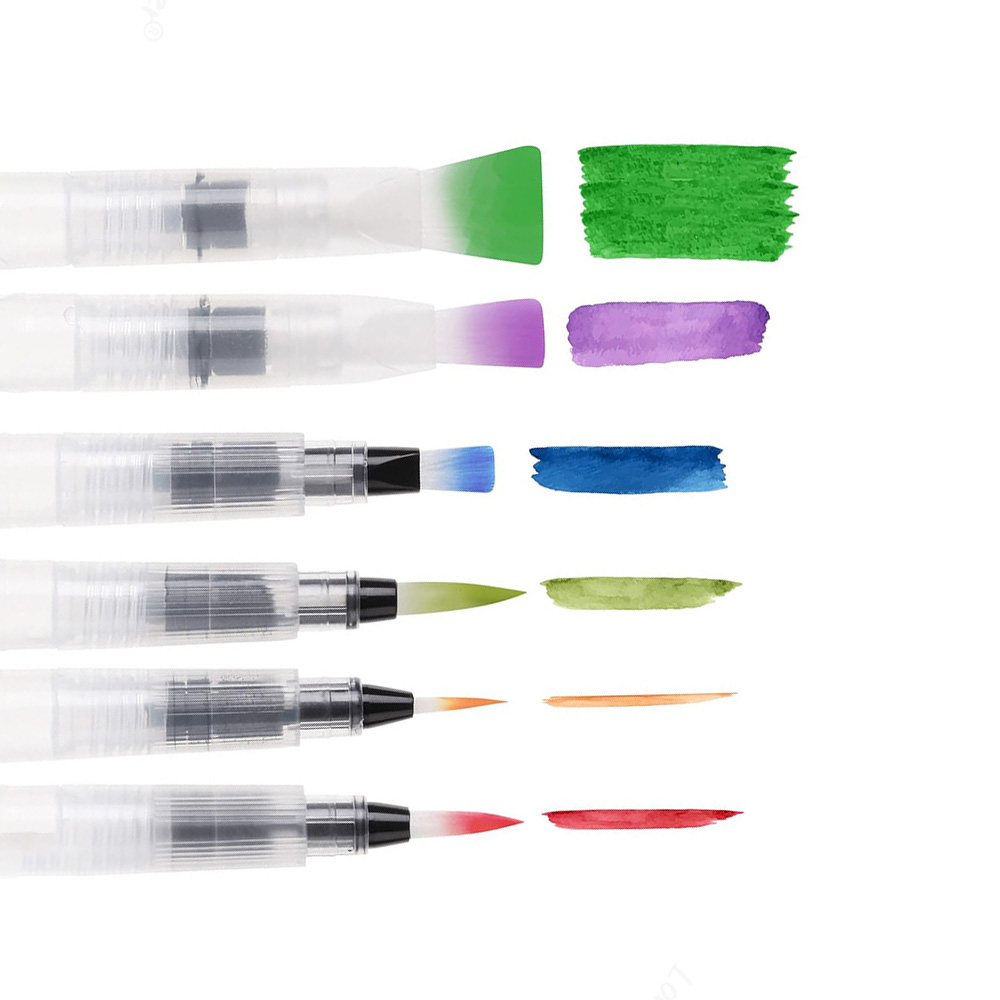 6pcs White water brush