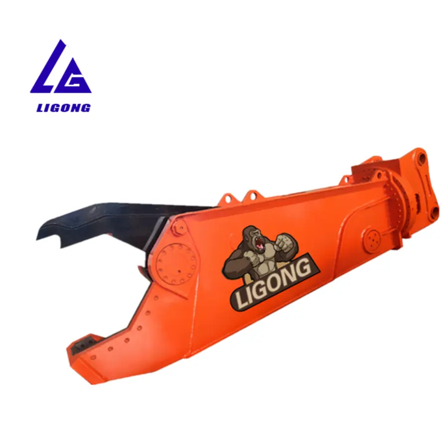 Ligong LG08 modelo Heavy Duty Excavadora Cizalla hidráulica Accesorios Máquina cortadora de acero