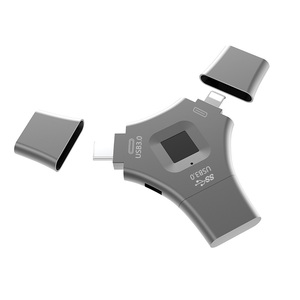 Muestra gratis NEEXXT NK830PRO 3 en 1 Seguridad Cifrado Huella digital Multifunción Unidad flash USB de alta velocidad 64GB 128GB 256GB 512GB - Product Image 1