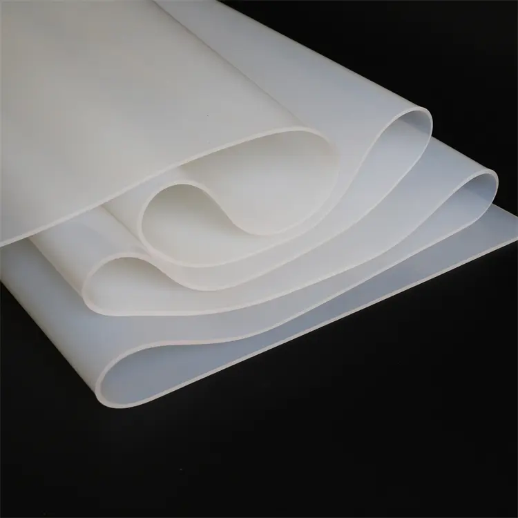 Atacado Alta Elasticidade Branco Macio 1-10mm Espessura Silicone Borracha Roll Sheet Fornecedor