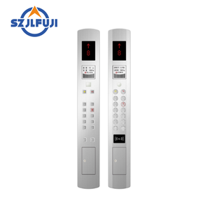 Akıllı basma düğmesi nokta ile cam tipi asansör COP LOP/LCD ekran 304SS duvara monte tipi - Product Image 6
