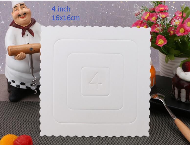 White Square 4 inch