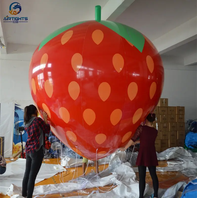 빨간 딸기 사랑스러운 하늘 풍선, 헬륨 풍선 inflatables 중국에서 만든