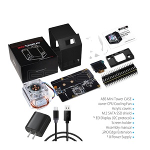 GeeekPi Raspberry Pi Mini Tower NAS Kit con torre di ghiaccio 0.96 schermo per Raspberry Pi 4B (modello B) - Product Image 1
