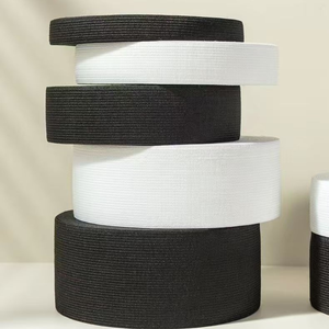 Banda elástica de color personalizado respetuoso con el medio ambiente, correa elástica de alta calidad, banda web elástica trenzada de suave punto de color negro para coser - Product Image 5