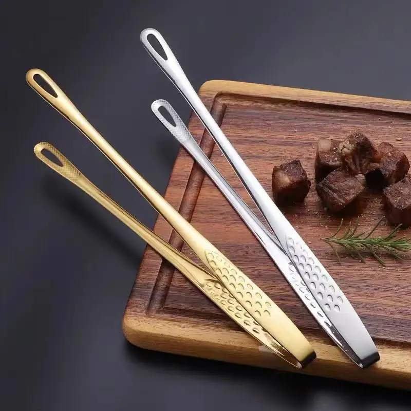 한국과 일본 바베큐 집게 스테인레스 스틸 그릴 집게 주방 음식 집게 핀셋 요리 클램프 도구 샐러드 생선 스테이크