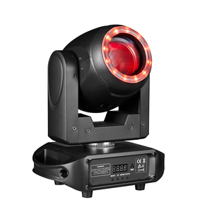 新款80W RGBW DMX512舞台光束移动头照明7色光束白色发光二极管光源 - Product Image 1