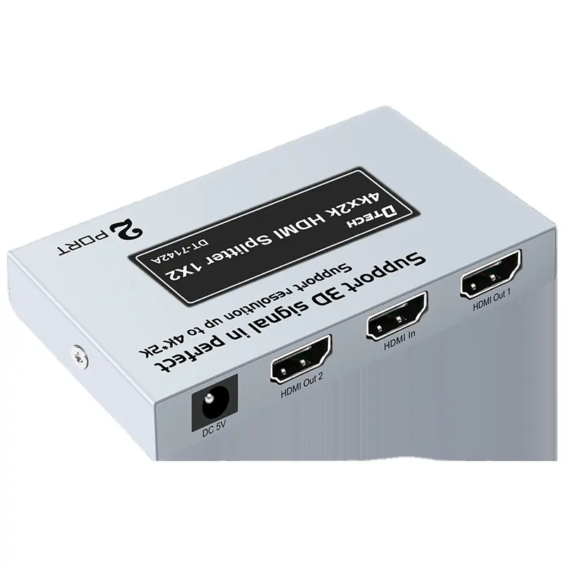 Qidi Dtech — séparateur HDMI 3D à 2 ports, résolution 4K x 2K @ 30Hz, haute qualité, prise en charge HDMI 1.4 Standard