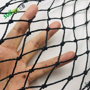 Knotted Bird Net Netting 28mm für Starling Control Black Color Anti Bird Net