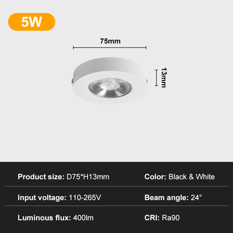 5W-Black/White