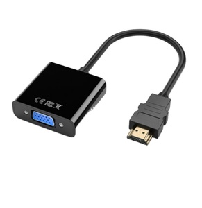 Convertidor HD a VGA directo de fábrica con adaptador de corriente de audio de alta definición para computadora Chaqueta de PVC Producto en stock