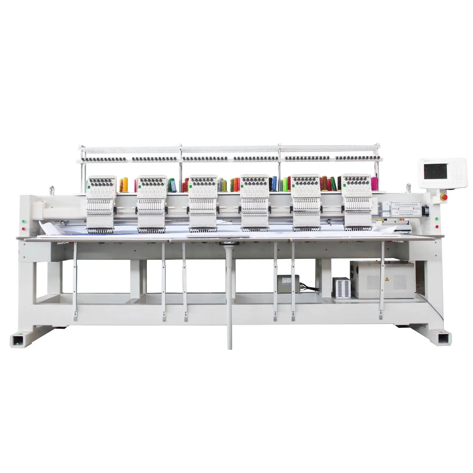QHM Best sale 6 head embroidery machine industrial Computerized commercial automatic same as feiya embroidery machine