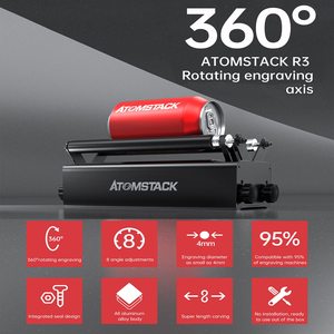 Máquina de grabado láser ATOMSTACK A5 PRO con rodillo rotativo R3, máquina de corte de 40W para vaso de botella de bola redonda, corchos de vino - Product Image 5
