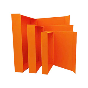 Đóng mở màu cam cao cấp bao bì Quà tặng hộp cứng nhắc an toàn khóa từ tính mạnh mẽ cấu trúc các tông vô trùng - Product Image 5