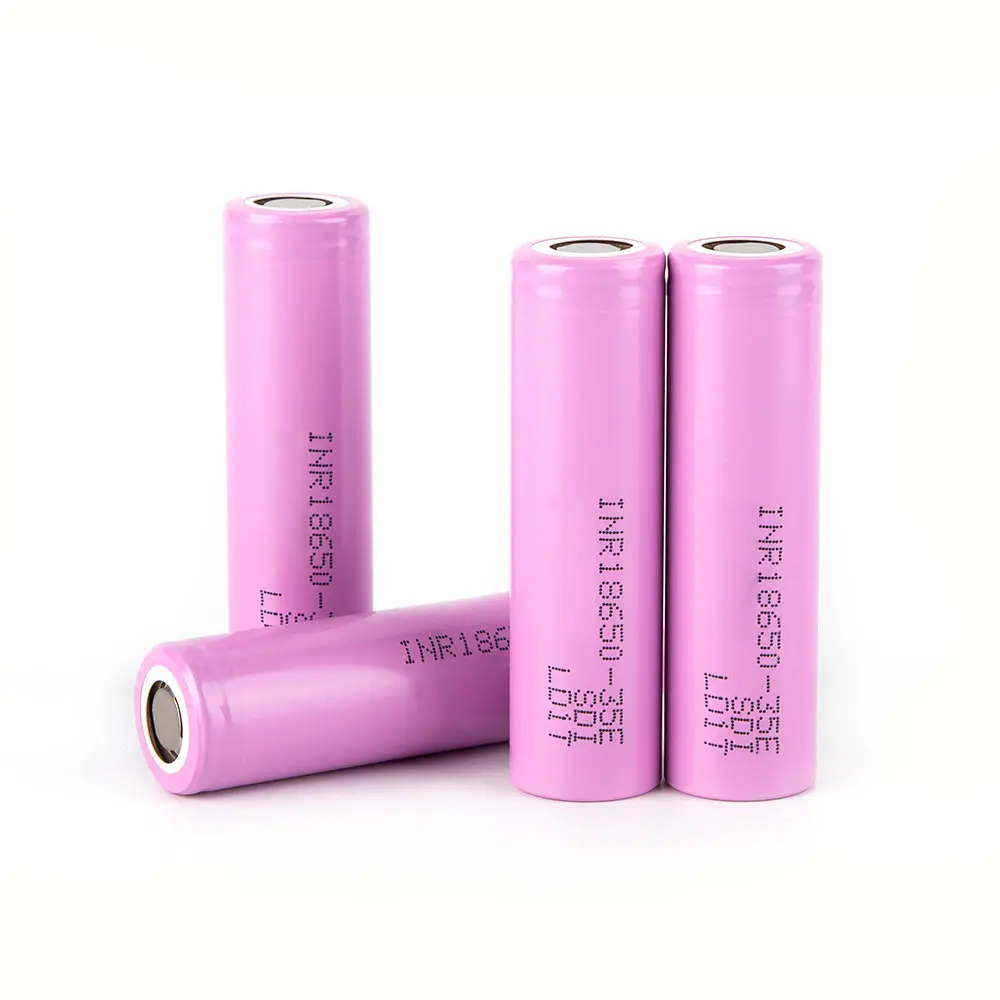 เซลล์แบตเตอรี่ลิเธียมไอออนดั้งเดิม 3.7v 18650 35e 3500mah 18650 แบตเตอรี่ 3500mah