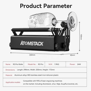 ATOMSTACK批发R3专业铝y轴旋转辊雕刻模块360旋转 - Product Image 3