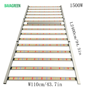 โคมไฟปลูกพืชแบบ LED 1500W ปรับแสงได้โซ่ดอกเดซี่2023 4x8ฟุตครอบคลุมเต็มสเปกตรัม15บาร์ LED สำหรับปลูกพืช - Product Image 3