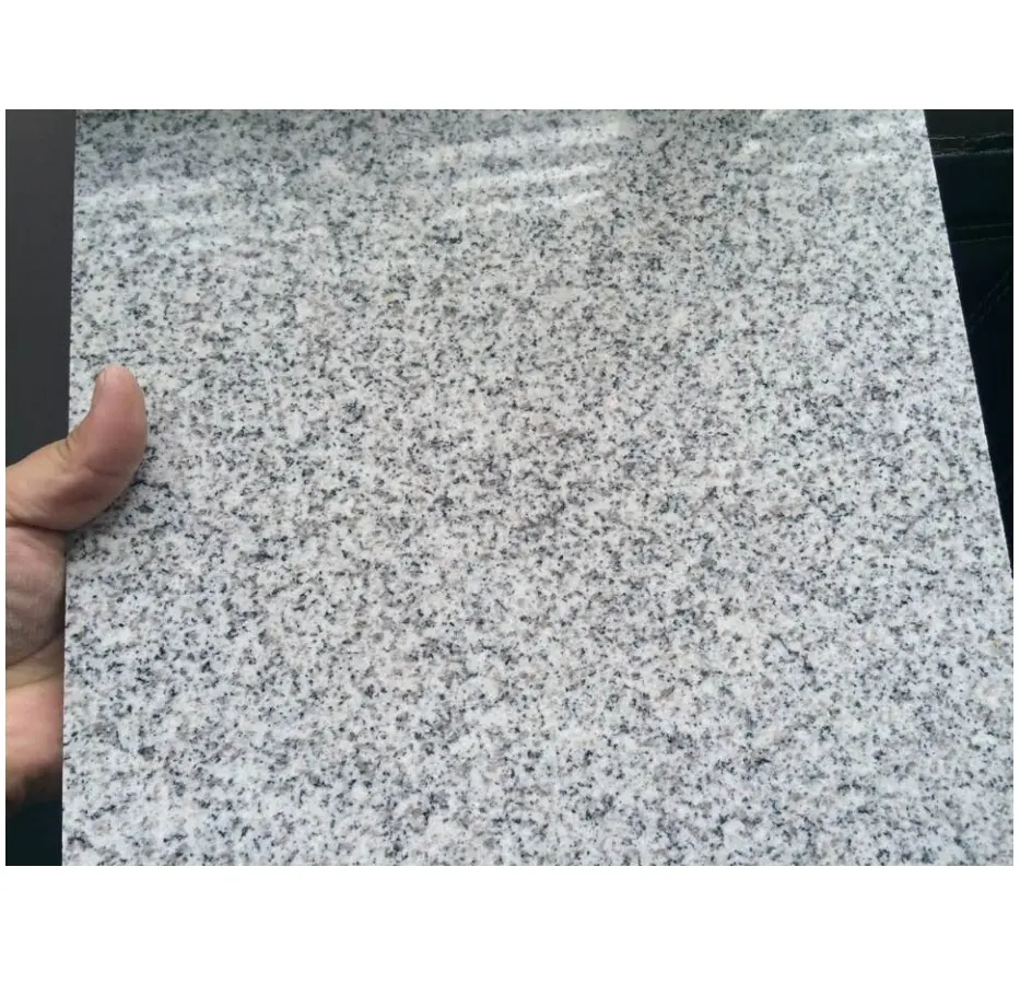 Granito Sardo gris de China Gris claro G603 Azulejos flameados Pavimentación de piedra de granito Pavimentadora