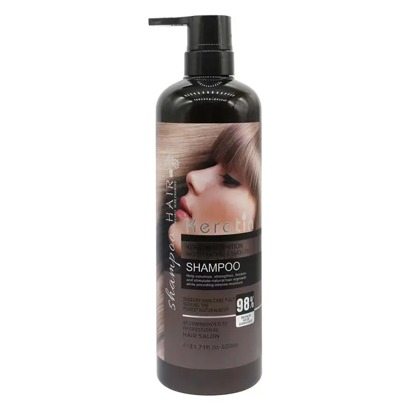 Conjunto de shampoo e condicionador de cabelo, conjunto de máscara cremosa natural para cabelo, queratina, suave, orgânico