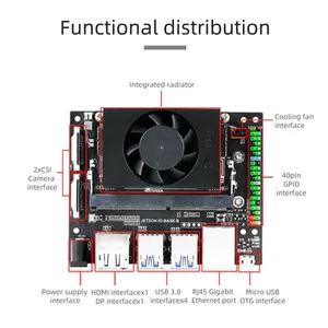 Jetson Xavier NX Developer Kit mit 8GM/16GB RAM (eMMC-Version) 128G SSD Linux OS Free Board - Product Image 2