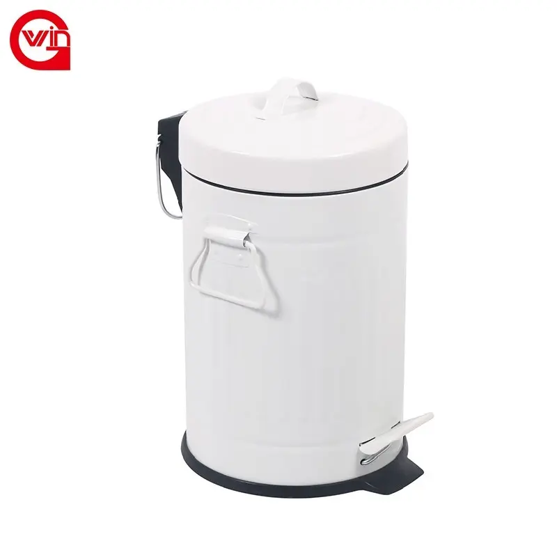 China Manufacturers Cardboard Iron And Plastic Desk Room Mini Trash Bin