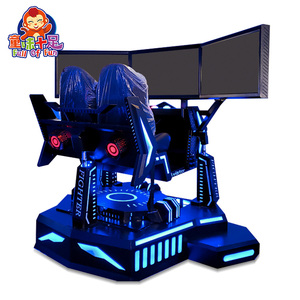 2座三屏赛车模拟器虚拟现实驾驶体验三轴赛车游戏机 - Product Image 5