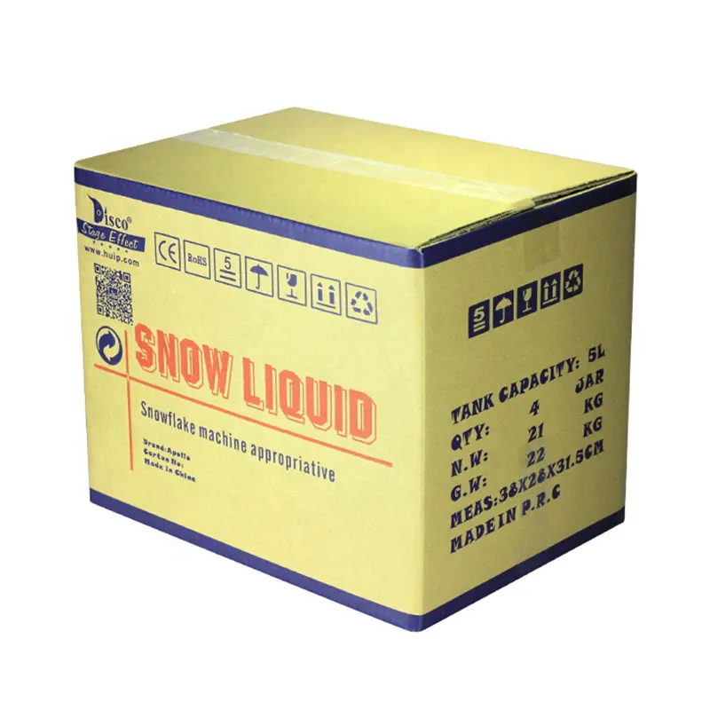 น้ำที่ใช้ดีเจดิสโก้หมอกหิมะเหลวสำหรับเครื่องทำสเปรย์หิมะเวทีแต่งงานน้ำแข็งหิมะของเหลวน้ำมัน5L MSDS รับรอง