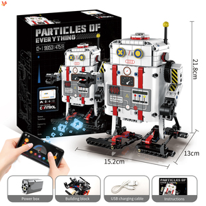 <strong>Technical</strong> Controlled Fat White Smart Robot APP RC Bricks <strong>Programming</strong> Toys Construction Building Blocks Toys Sets for Children - Product Image 2
