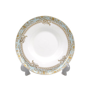 Bone China Tableware Charger Gold <strong>Rim</strong> Dinner Plate - Product Image 1