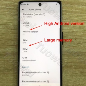 REAL ALTA VERSÃO S25Ultra <span class=keywords><strong>Flash</strong></span> Memory 22gb + 1TB 7.3 Polegadas Atualização Melhor Qualidade Long Standby 5G Versão Global Smart Phone