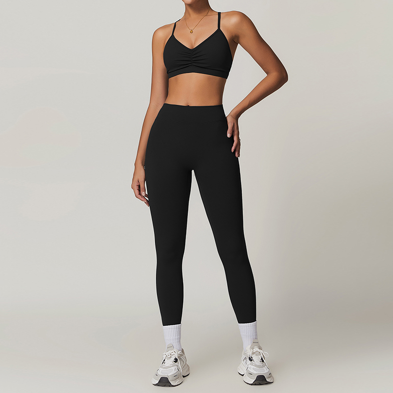 Black bra&leggings