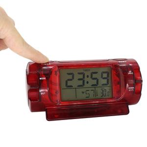 Retro quadrato LCD digitale sveglia parlante orologio da tavolo con retroilluminazione di tipo elettronico di movimento - Product Image 2