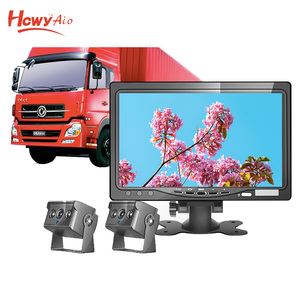 AHD 4CH 9 polegadas TFT LCD Digital Stand Alone Quad Rear view Invertendo Carro AHD Monitor de Divisão