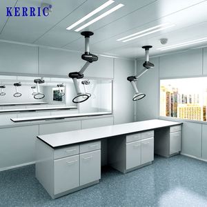 Modernes neues Design Hot Selling Custom ized Stahl und Holz Central Island Lab Bench Tisch elektronischer Labor tisch - Product Image 2