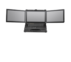 Computadora portátil industrial multipantalla de 17,3 pulgadas con I7 6700T 2,8 Ghz CPU Notebook resistente T1000 Tarjeta gráfica discreta - Product Image 1