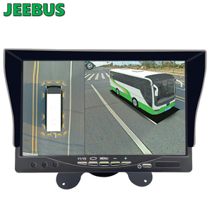 Gran oferta de monitor de 7 pulgadas con cámara de visión redonda Universal de 360 grados HD visión nocturna SISTEMA DE Monitor de vista de pájaro 3D con 14 sensores - Product Image 5