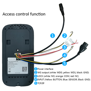 Uface5lite Linux WIFI AI Biometric Face QR Code RFID Card riconoscimento APP Mobile presenze e controllo accessi sistema Cloud