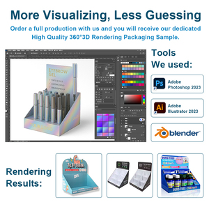 Tùy chỉnh các tông sóng Countertop hiển thị đứng thực phẩm đồ uống Countertop Point-Of-Purchase Pop hiển thị OEM/ODM bán buôn - Product Image 2