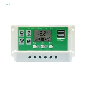 10A 12V/24V pannello batteria Controller PWM caricatore solare FRV002 10A pannello solare caricabatterie Controller con doppia porta USB - Product Image 1