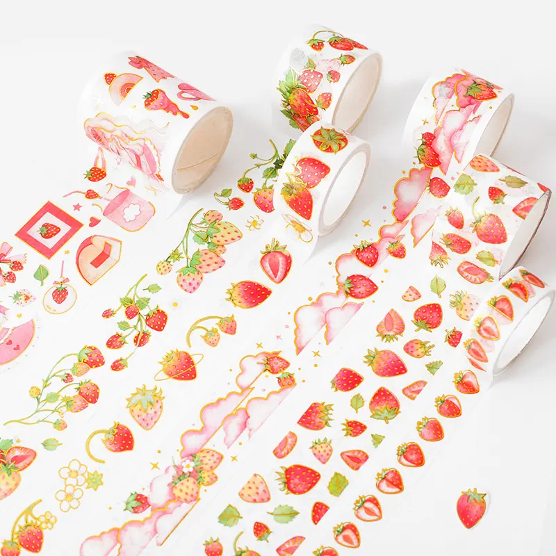 Washi-Cinta adhesiva kawaii personalizada de Ins, alfabeto de tulipán caliente, cinta de enmascarar de amor, cinta decorativa para cuenta de mano, papelería, Japón, Corea