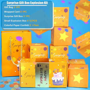 Gizem patlayan sürpriz bomba para zıplayan kutuları büyük fotoğraf albümü kartı sevgililer konfeti hediye Pop Up kutusu - Product Image 3