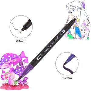 Lisi สมุดระบายสีสำหรับผู้ใหญ่120/144สีชุดเขียนอักษรตัวเขียนไดอารี่หัวกระสุนปากกาสีหัวแปรงละเอียดปากกาศิลปะ - Product Image 2
