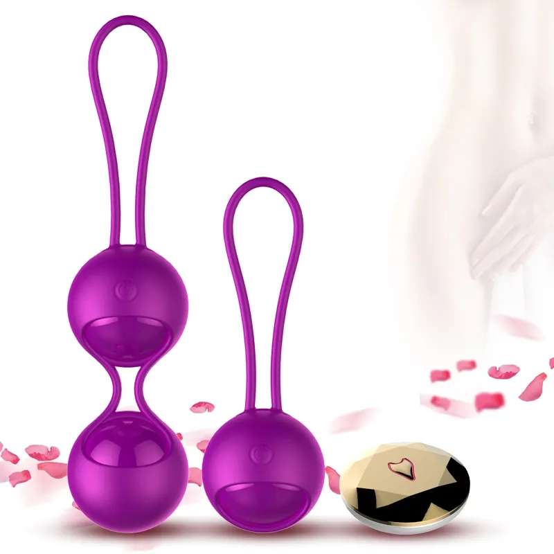 वायरलेस रिमोट कंट्रोल के लिए गेंदों केगेल योनि कसने बेन वा व्यायाम गेंदों महिला Vibrators