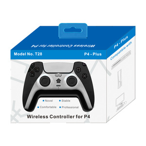 Nuevo producto ps4 controlador inalámbrico Bluetooth con barra de luz/giroscopio de seis ejes/motor de vibración dual/Play Station de pantalla táctil 4